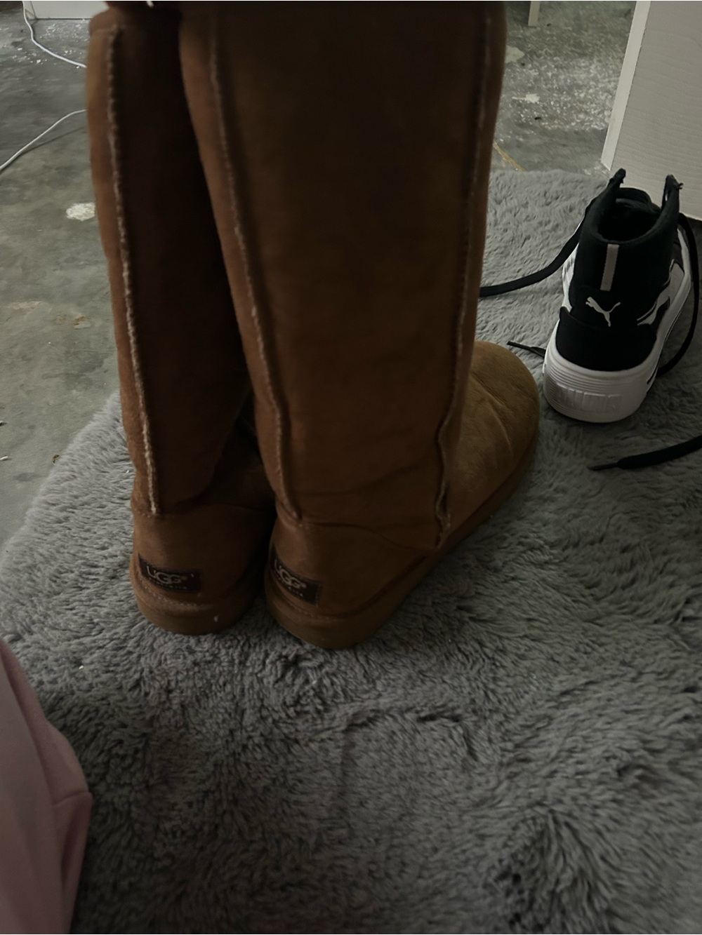 UGG Tall Suede Boots in Chestnut Brown